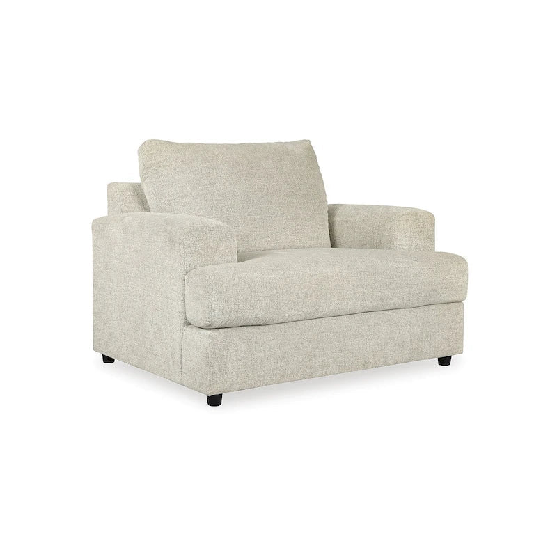Beige Two-Piece Upholstered Furniture Set - Width 52 x Depth 40 x Height 39