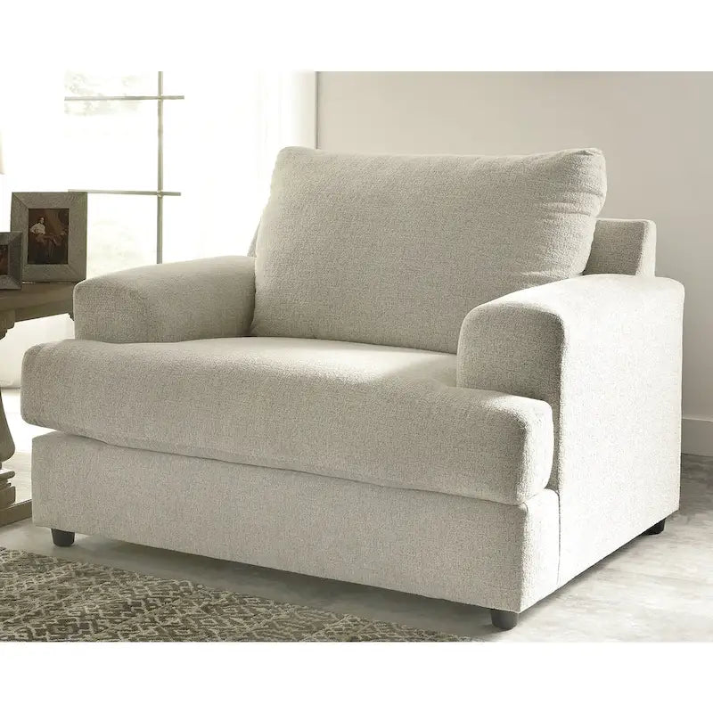 Beige Two-Piece Upholstered Furniture Set - Width 52 x Depth 40 x Height 39