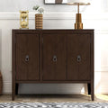 Vintage-Akzentschrank mit verstellbarem Einlegeboden, Sideboard und Konsolentisch aus Massivholz, Sofatisch