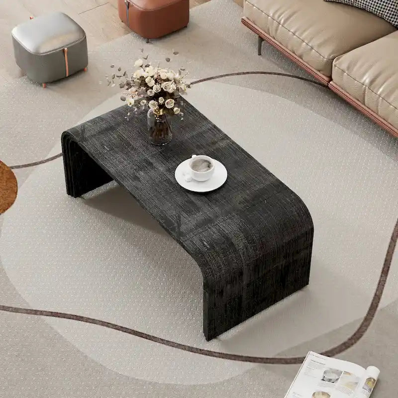 Couchtisch mit geschwungenem Art-déco-Design - 23.60 x 47.20 x 18.50
