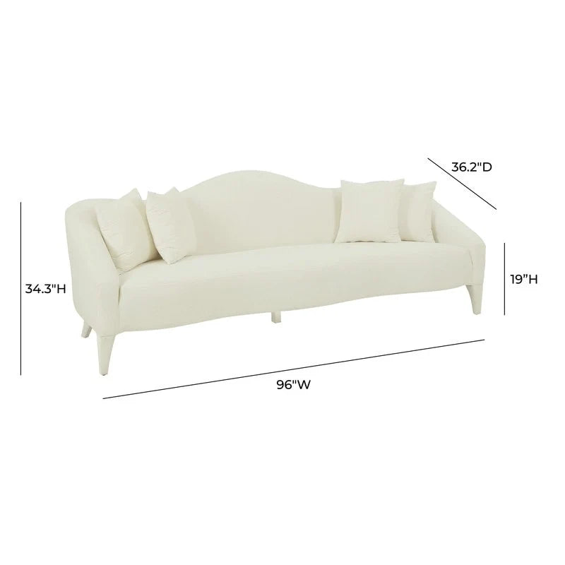 Velvet Sofa - 96W x 36.2D x 34.3H - 96W x 36.2D x 34.3H
