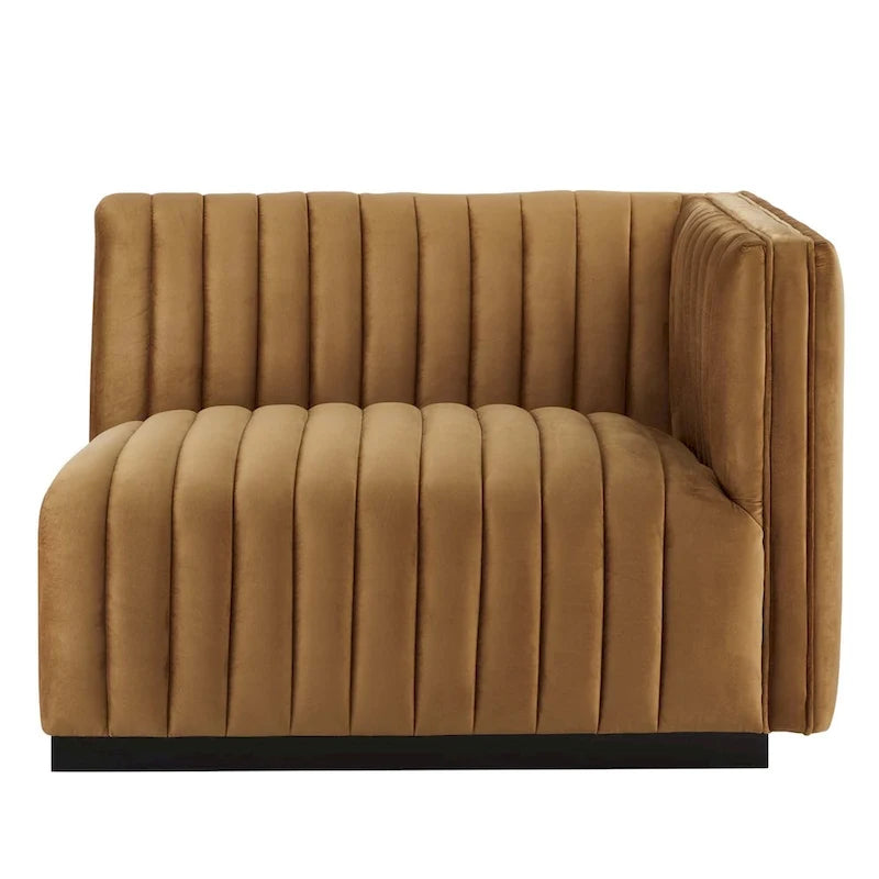 Gepolstertes Zweisitzersofa aus strapazierfähigem Samt