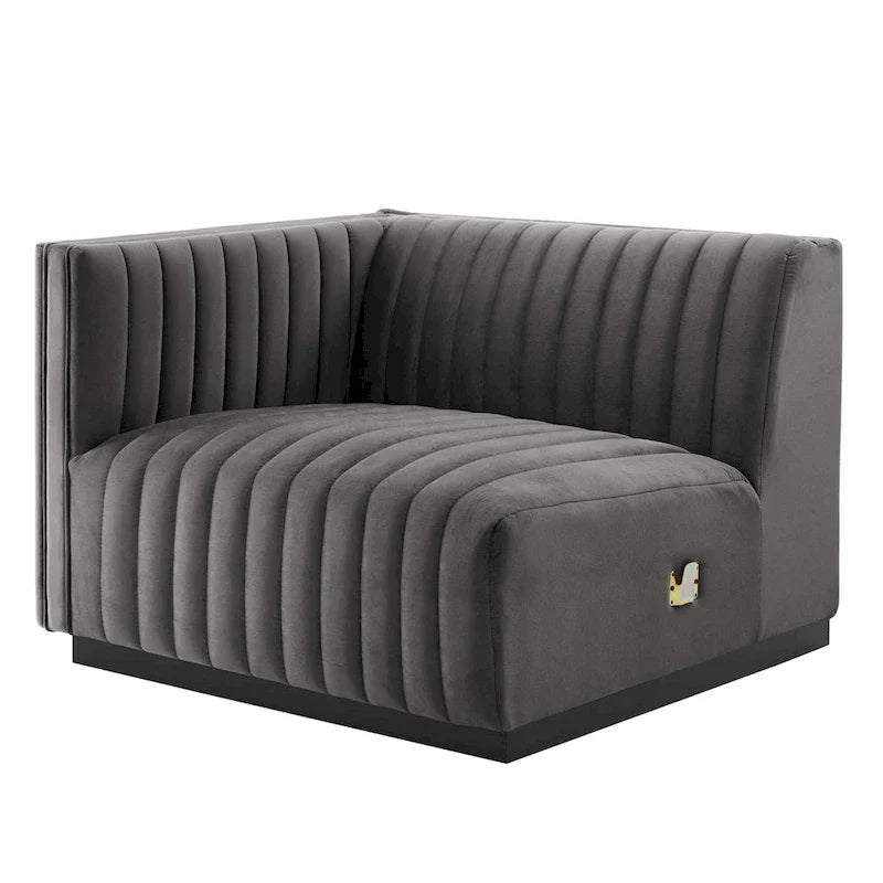 Gepolstertes Zweisitzersofa aus strapazierfähigem Samt