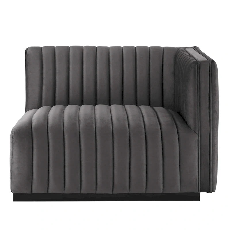 Gepolstertes Zweisitzersofa aus strapazierfähigem Samt