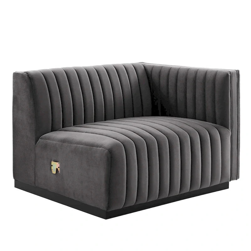 Gepolstertes Zweisitzersofa aus strapazierfähigem Samt