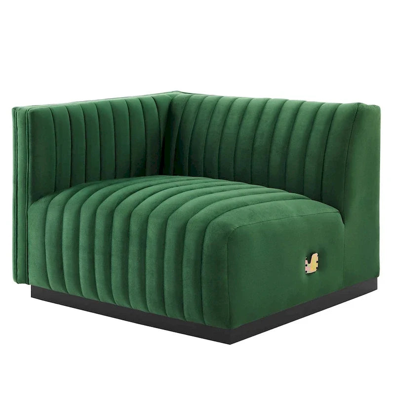 Gepolstertes Zweisitzersofa aus strapazierfähigem Samt