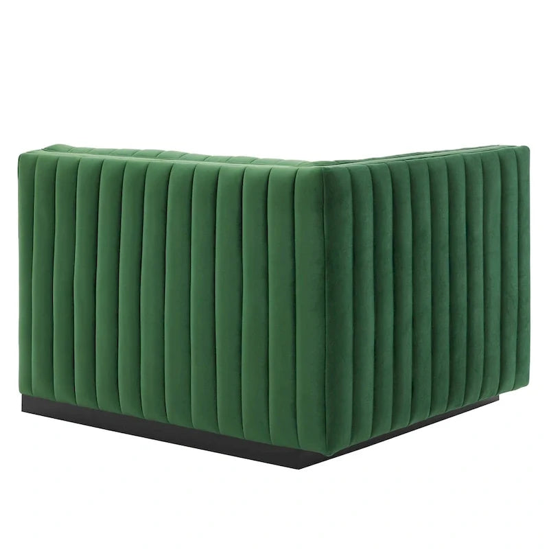 Gepolstertes Zweisitzersofa aus strapazierfähigem Samt