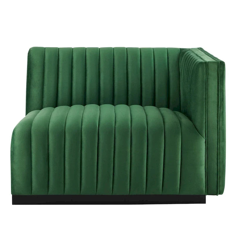 Gepolstertes Zweisitzersofa aus strapazierfähigem Samt