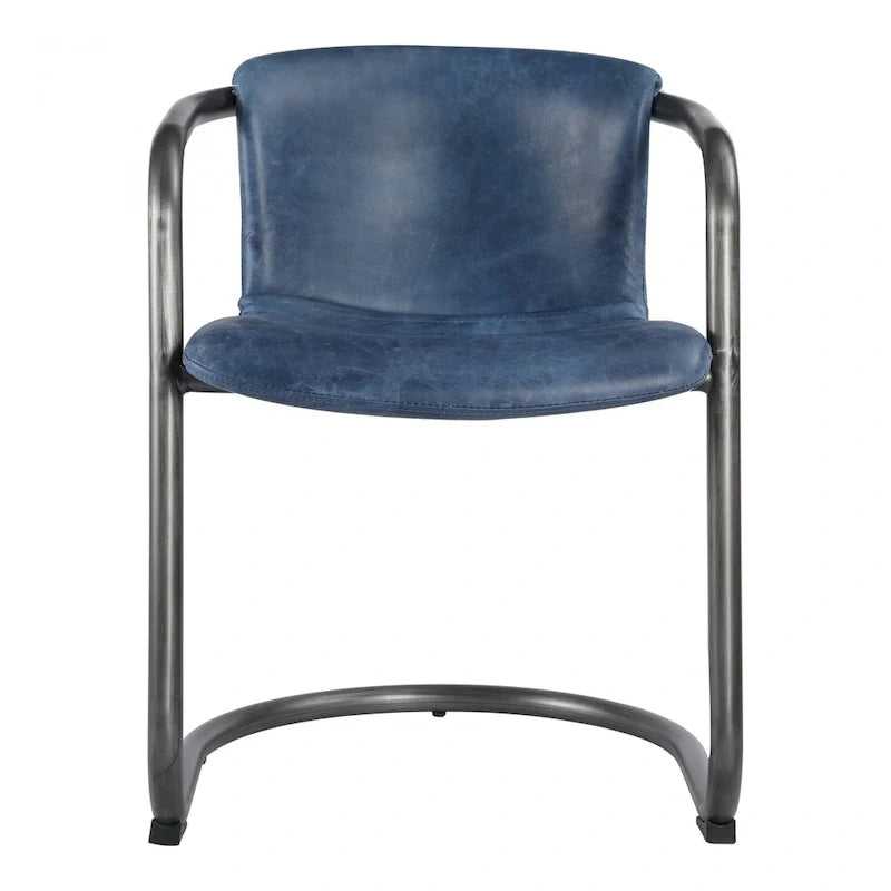 Moderne Esszimmerstühle aus Leder, 2er-Set