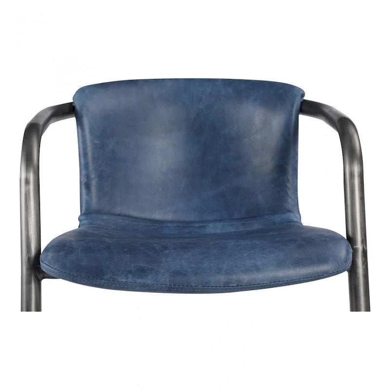 Moderne Esszimmerstühle aus Leder, 2er-Set