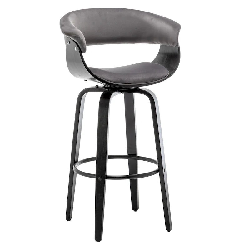 Tabouret de bar moderne rembourré (lot de 2)