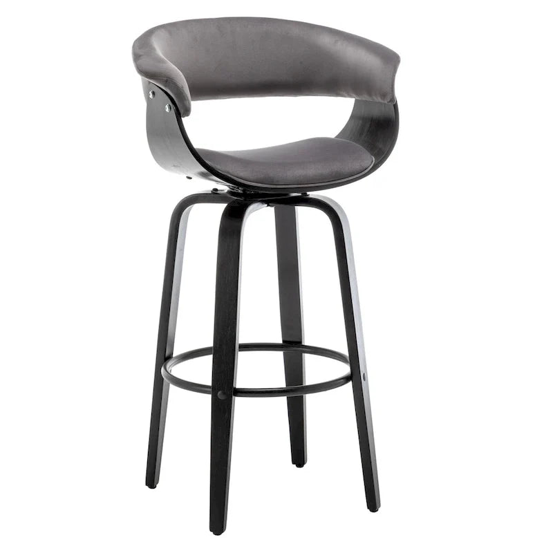 Padded Modern Bar Stool (Set of 2 Stools)