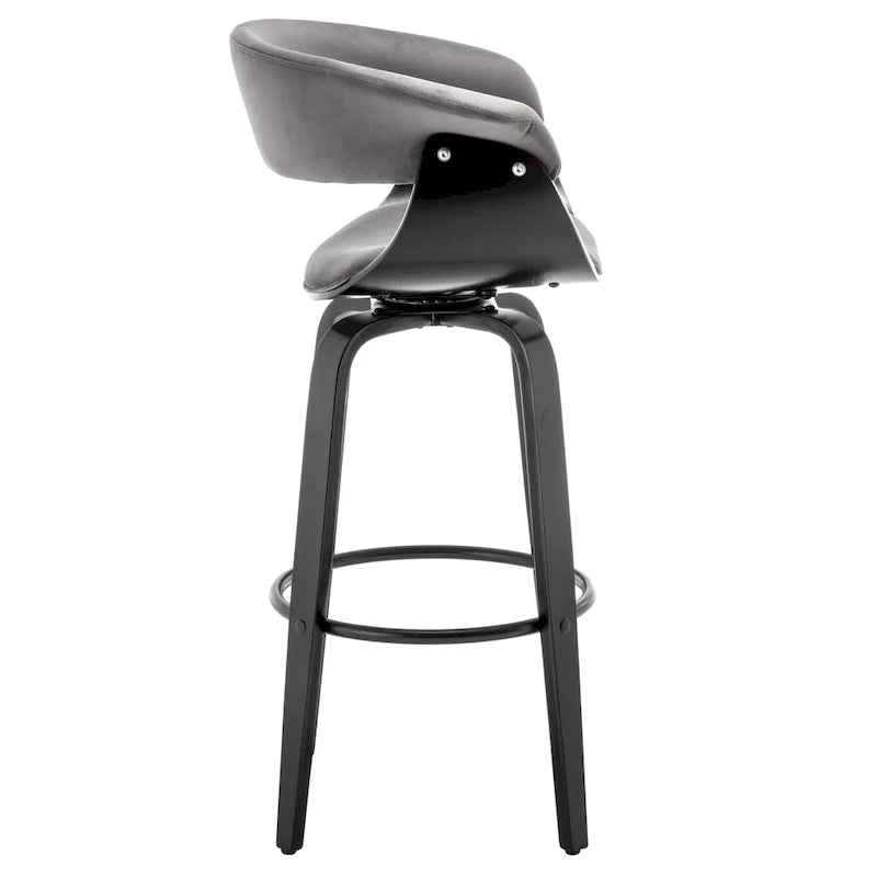 Padded Modern Bar Stool (Set of 2 Stools)