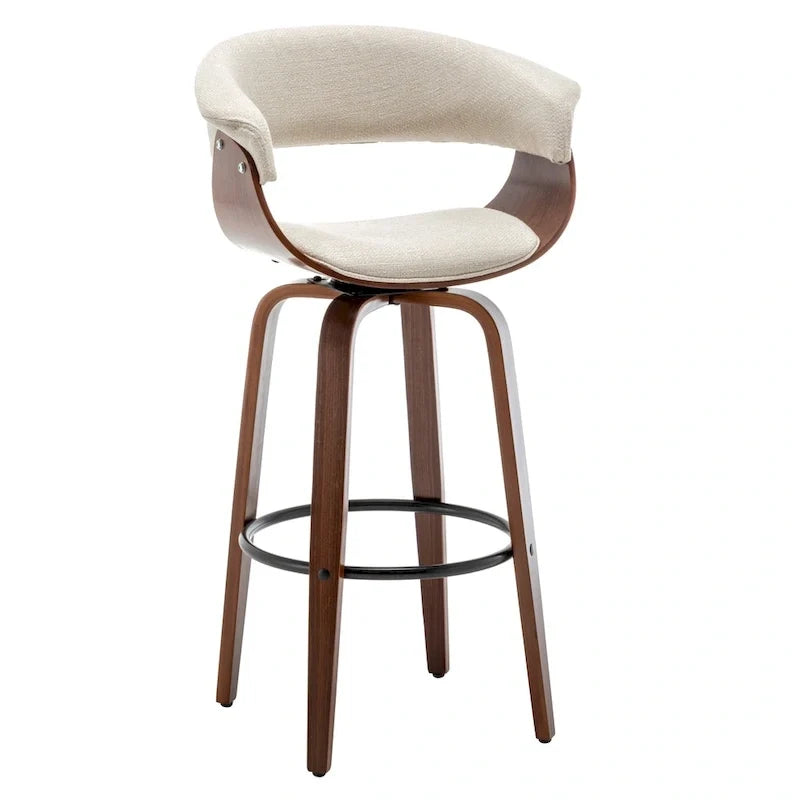 Padded Modern Bar Stool (Set of 2 Stools)