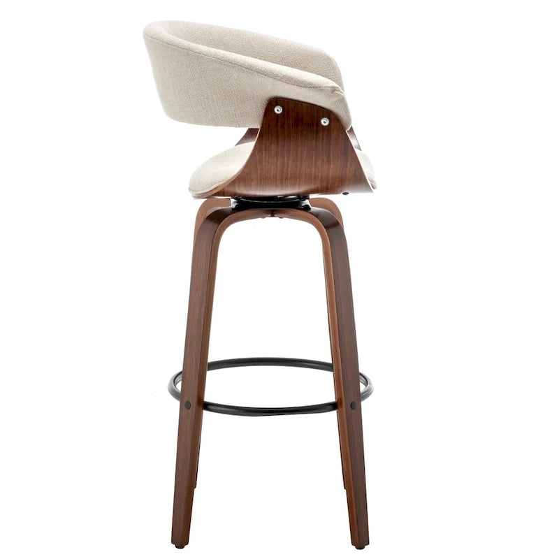 Padded Modern Bar Stool (Set of 2 Stools)
