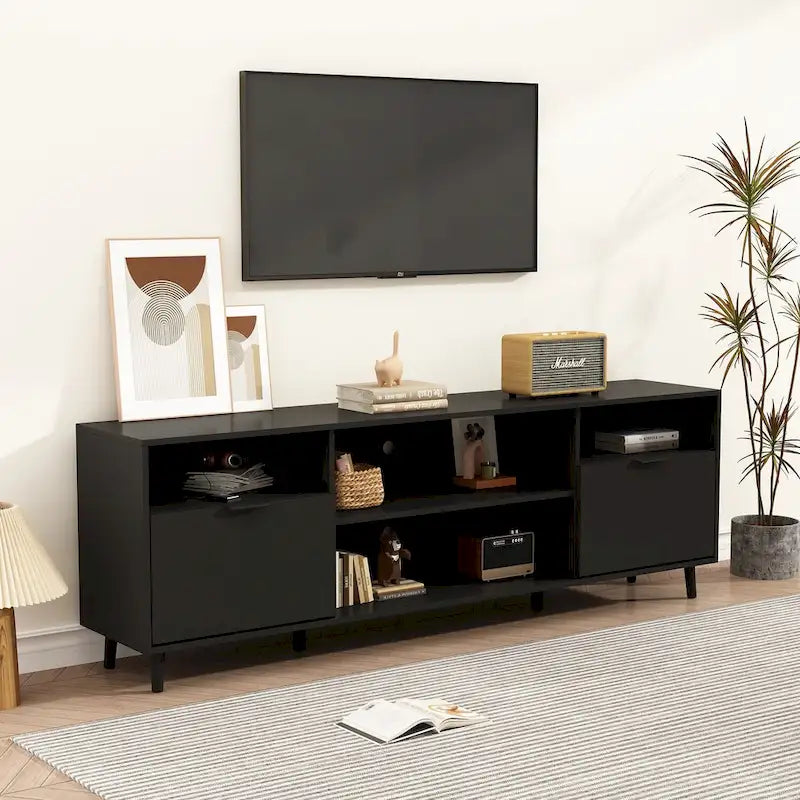Foyer électrique d’ambiance et meuble TV robuste à haute efficacité énergétique