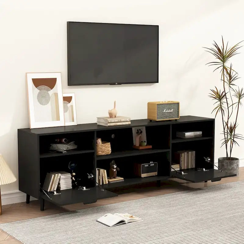 Foyer électrique d’ambiance et meuble TV robuste à haute efficacité énergétique