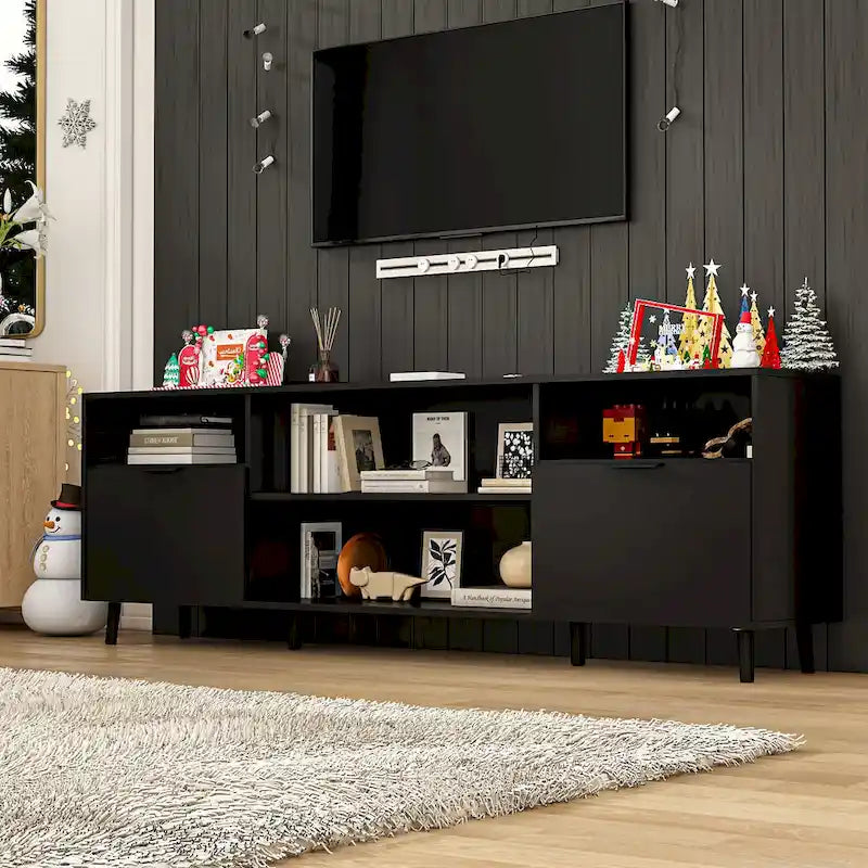 Foyer électrique d’ambiance et meuble TV robuste à haute efficacité énergétique