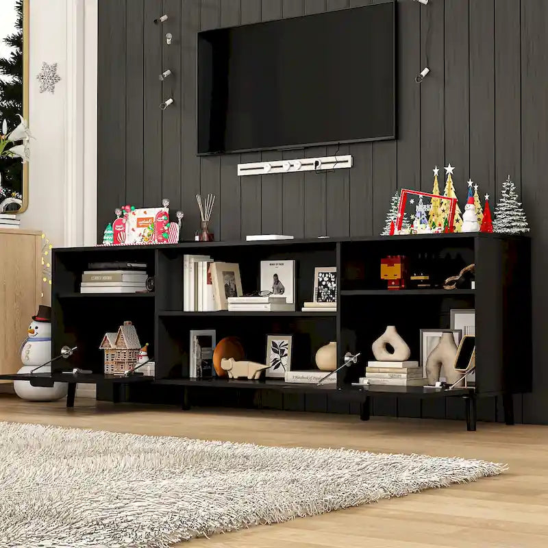 Foyer électrique d’ambiance et meuble TV robuste à haute efficacité énergétique
