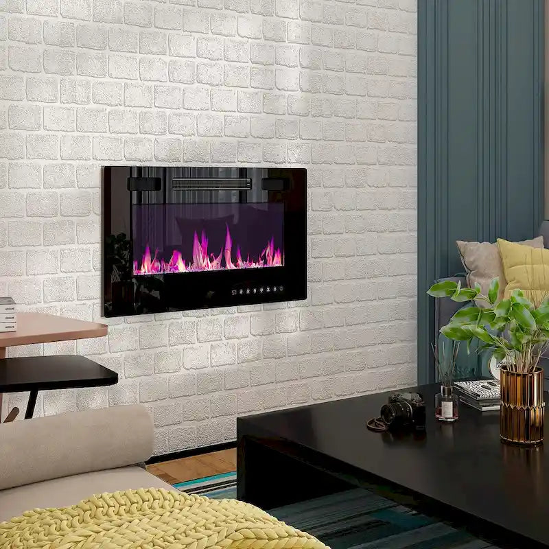 Foyer électrique d’ambiance et meuble TV robuste à haute efficacité énergétique