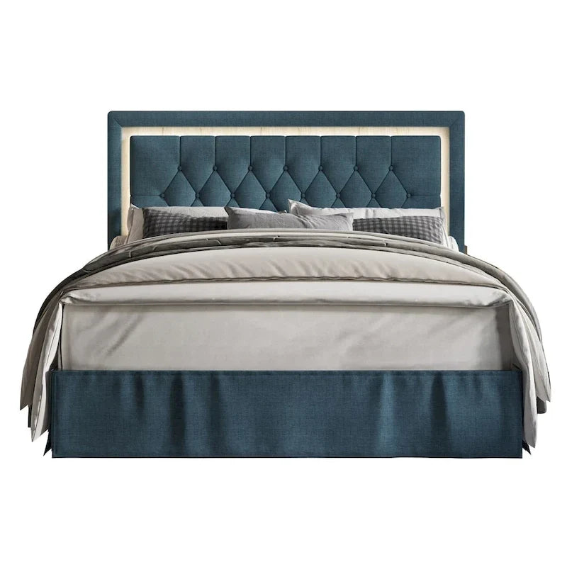 Tufted Upholstered Platform Bed