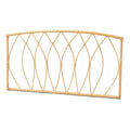 Modern Bohemian-Style Natural Rattan Wall-Mounted Headboard - Queen Size