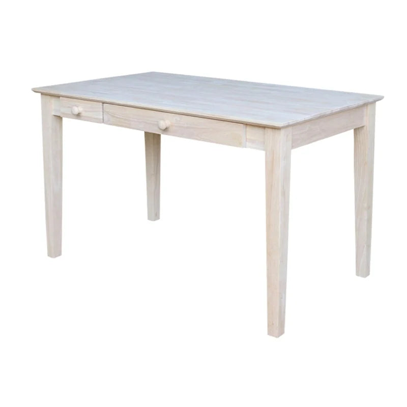 Computertisch aus Holz mit herunterklappbarer Schublade