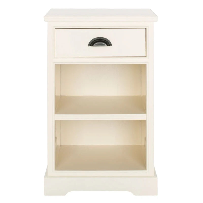 Grey Storage Side Table - 17.7 x 13.8 x 29.9 - 18Wx14Dx30H