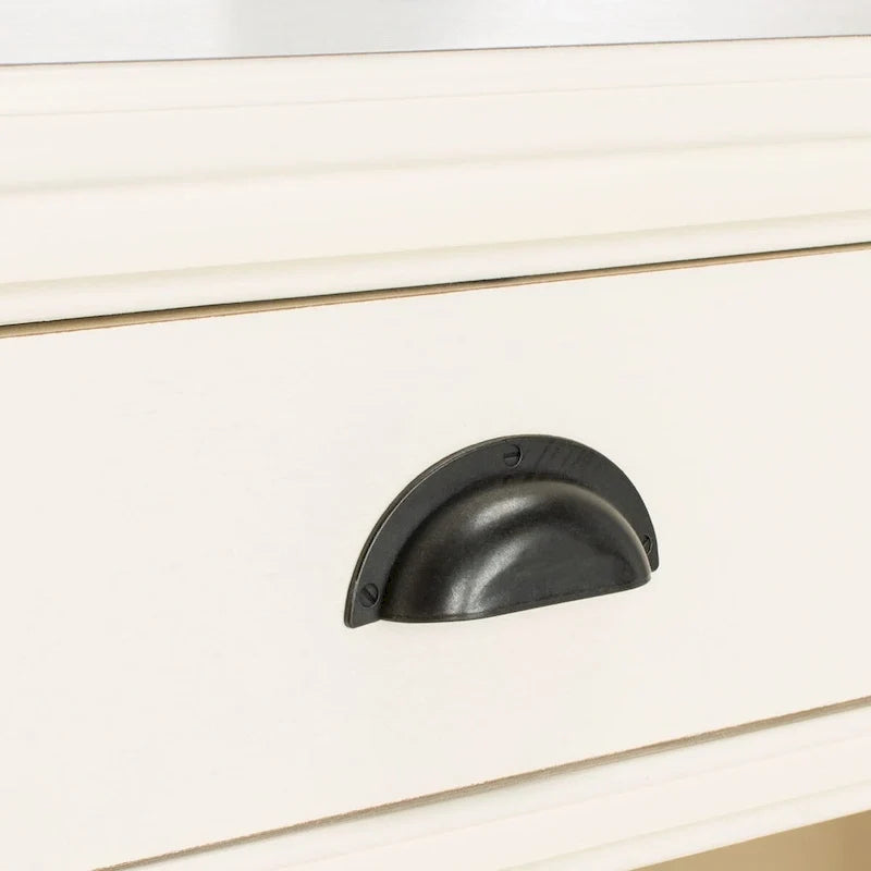 Grey Storage Side Table - 17.7 x 13.8 x 29.9 - 18Wx14Dx30H