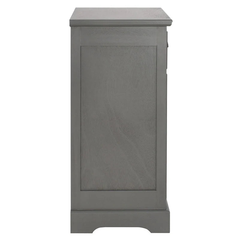Grey Storage Side Table - 17.7 x 13.8 x 29.9 - 18Wx14Dx30H