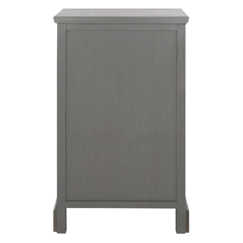 Grey Storage Side Table - 17.7 x 13.8 x 29.9 - 18Wx14Dx30H
