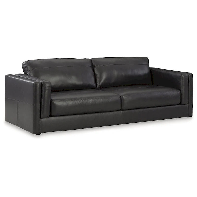 Leather Sofa - Width 96 x Depth 41 x Height 35 (inches)