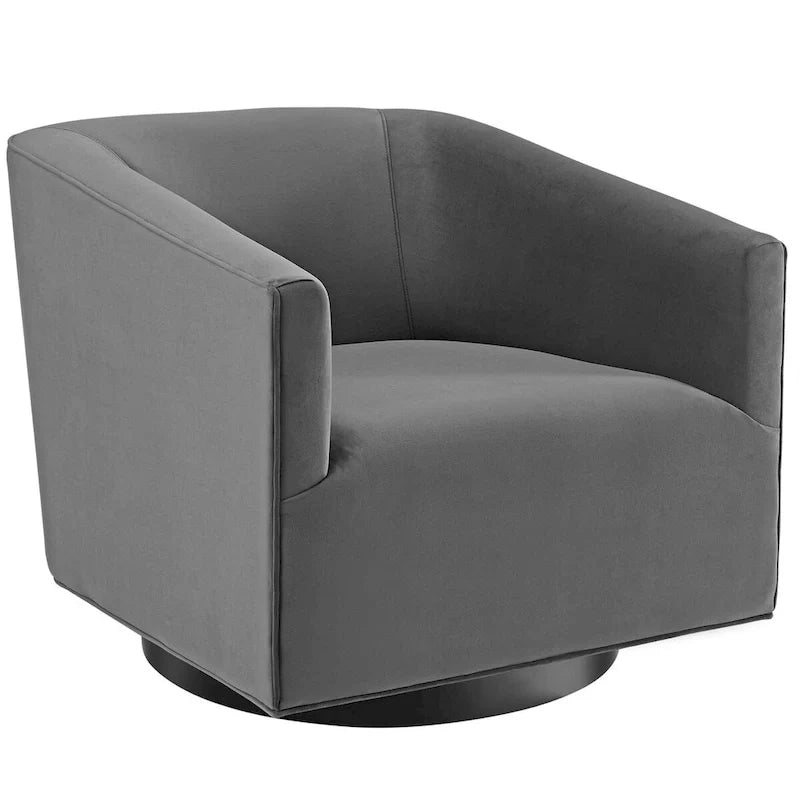 Drehbarer Sessel mit strapazierfähigem Samtbezug (2er-Set)