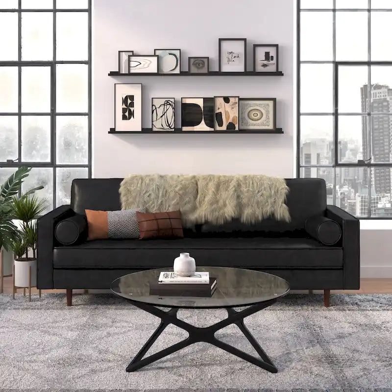 Ledersofa aus Echtleder