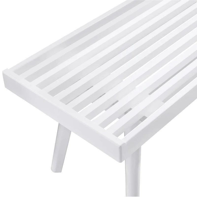 Banc à lattes en bois massif
