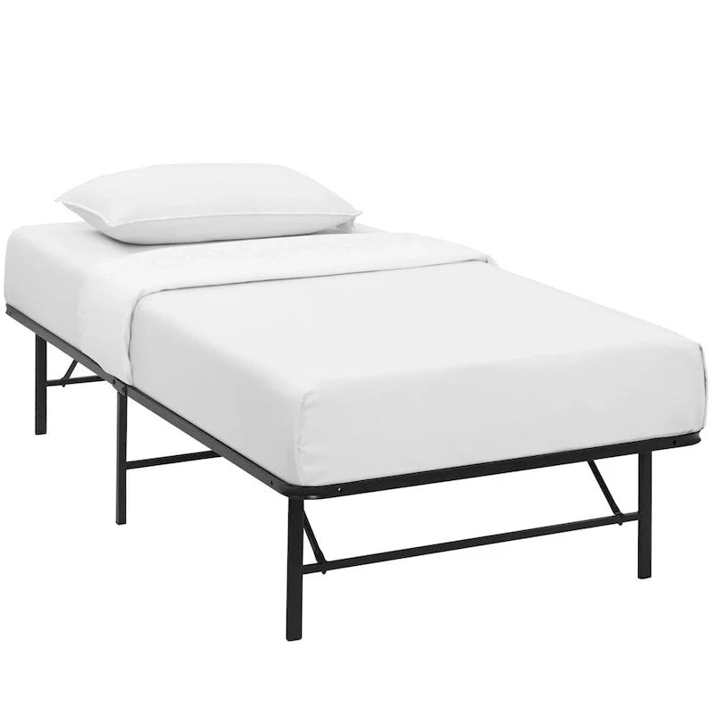 Bettgestell Horizon aus braunem Edelstahl, Größe - Einzelbett
